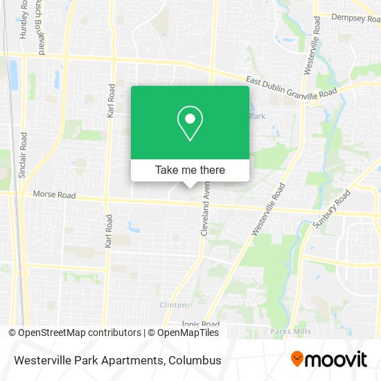 Westerville Park Apartments map