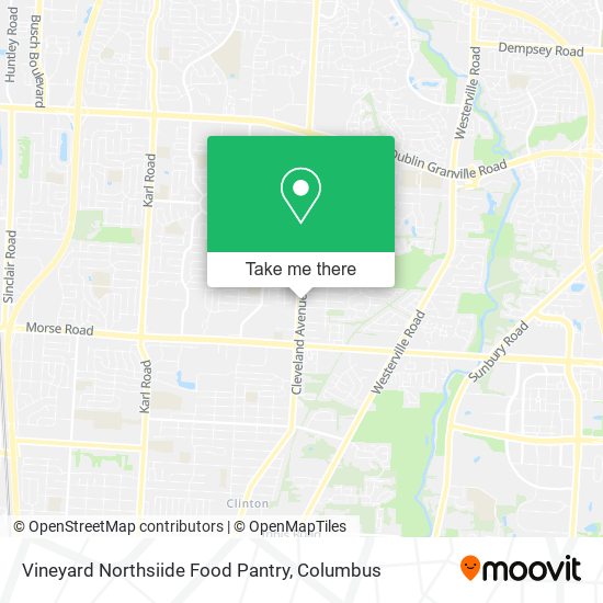 Vineyard Northsiide Food Pantry map
