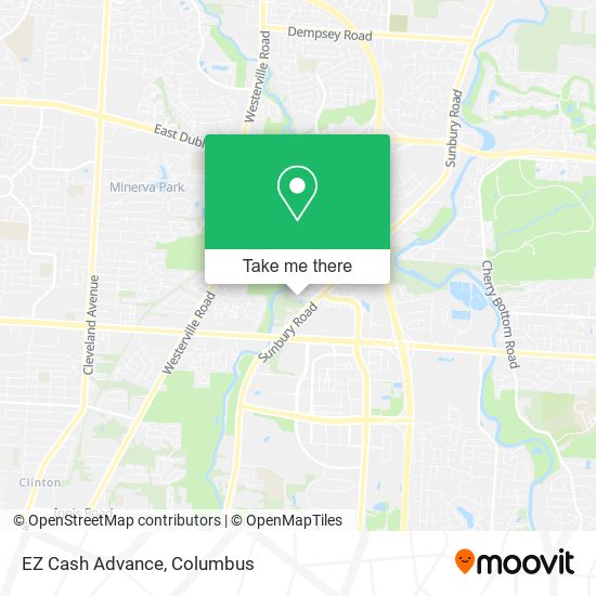 EZ Cash Advance map