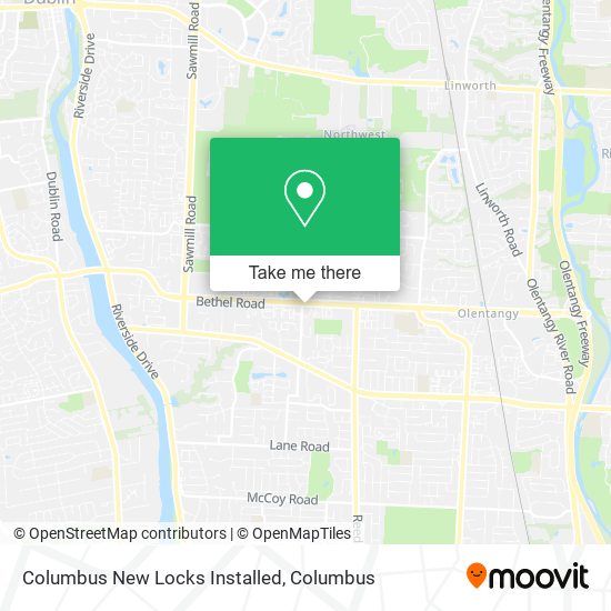 Mapa de Columbus New Locks Installed