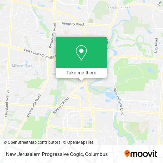 New Jerusalem Progressive Cogic map
