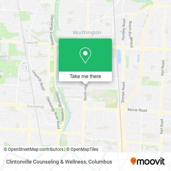 Mapa de Clintonville Counseling & Wellness