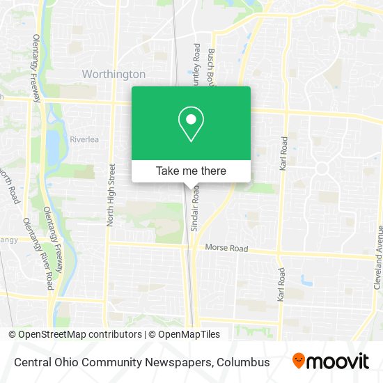 Central Ohio Community Newspapers map