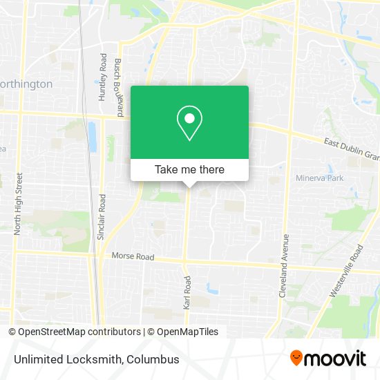 Mapa de Unlimited Locksmith