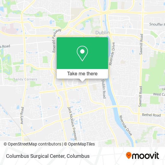 Columbus Surgical Center map