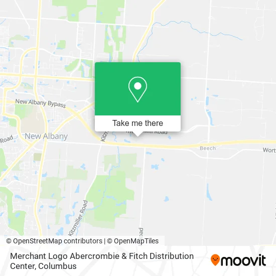 Merchant Logo Abercrombie & Fitch Distribution Center map
