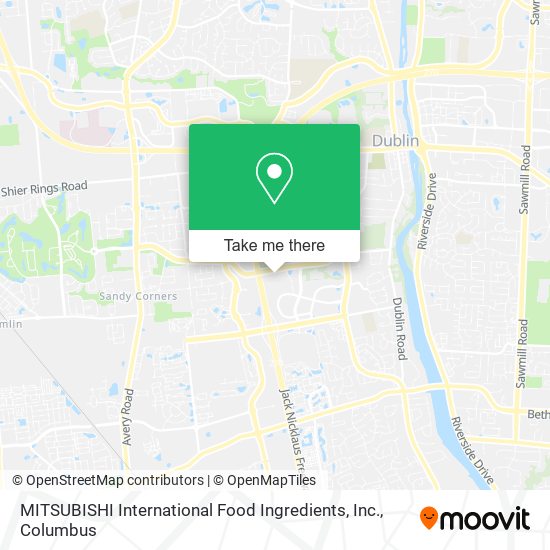 MITSUBISHI International Food Ingredients, Inc. map