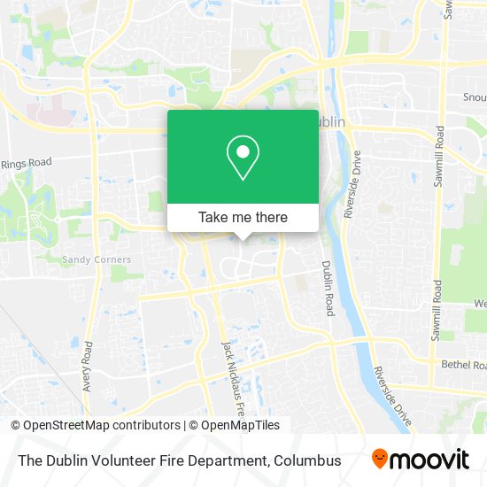The Dublin Volunteer Fire Department map