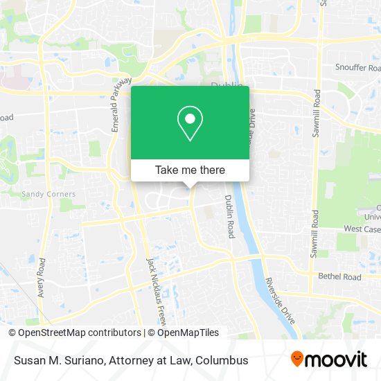 Susan M. Suriano, Attorney at Law map