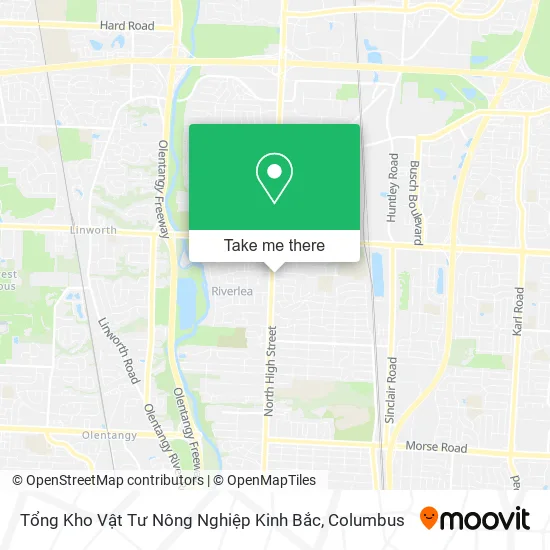 Mapa de Tổng Kho Vật Tư Nông Nghiệp Kinh Bắc