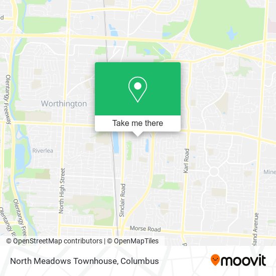 Mapa de North Meadows Townhouse