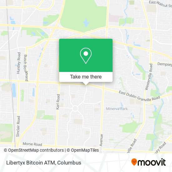 Mapa de Libertyx Bitcoin ATM