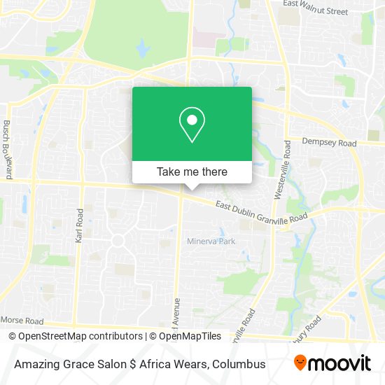 Amazing Grace Salon $ Africa Wears map