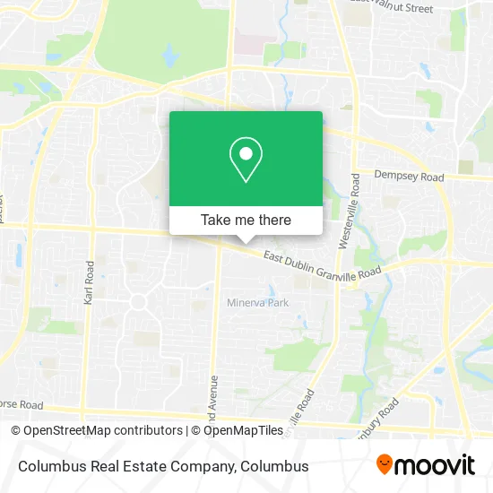 Columbus Real Estate Company map