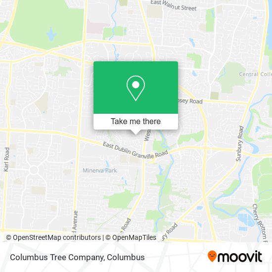 Columbus Tree Company map