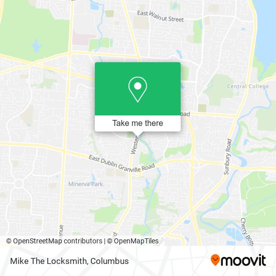 Mike The Locksmith map