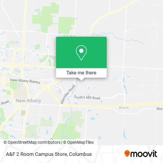A&F 2 Room Campus Store map