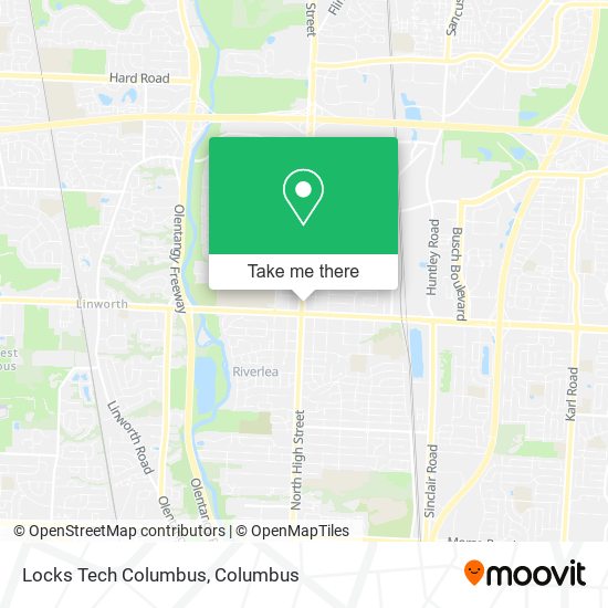 Mapa de Locks Tech Columbus