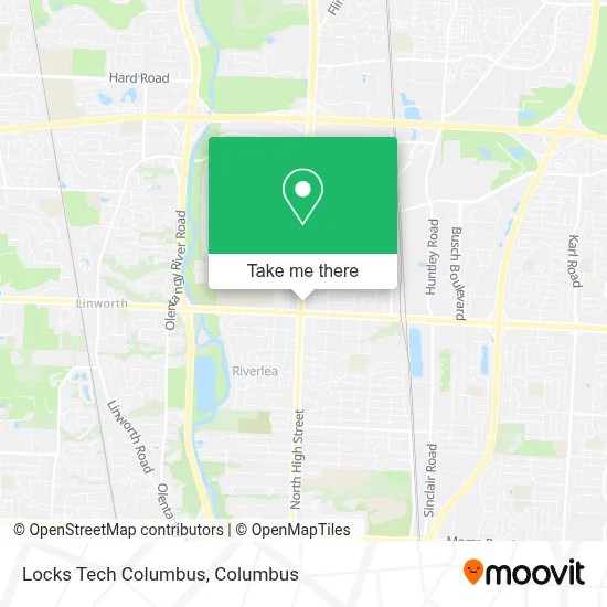 Locks Tech Columbus map