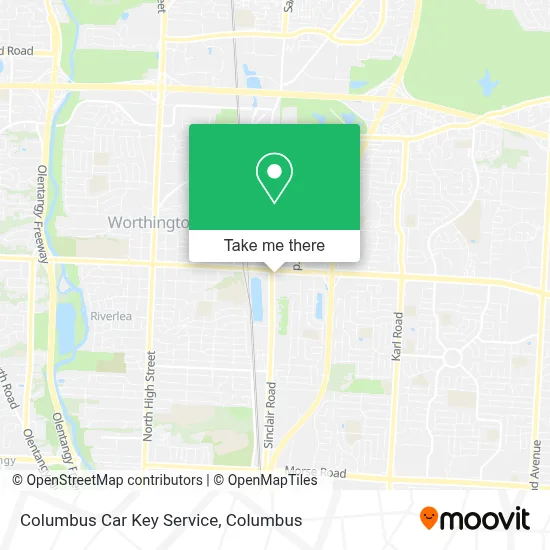 Columbus Car Key Service map