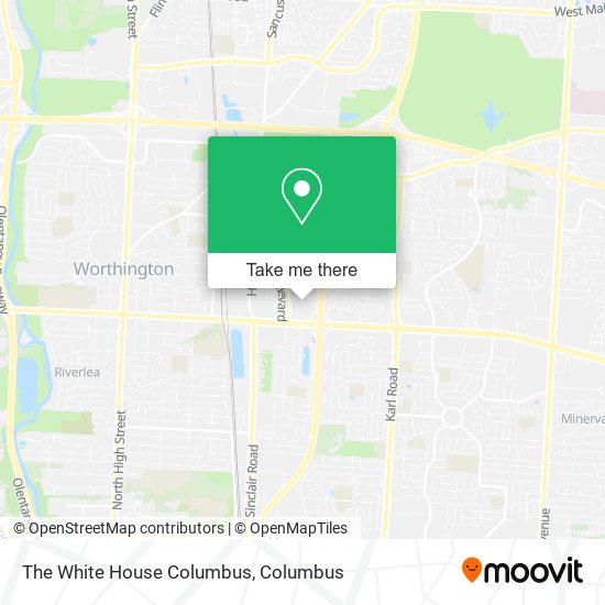 Mapa de The White House Columbus