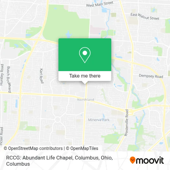 RCCG: Abundant Life Chapel, Columbus, Ohio map