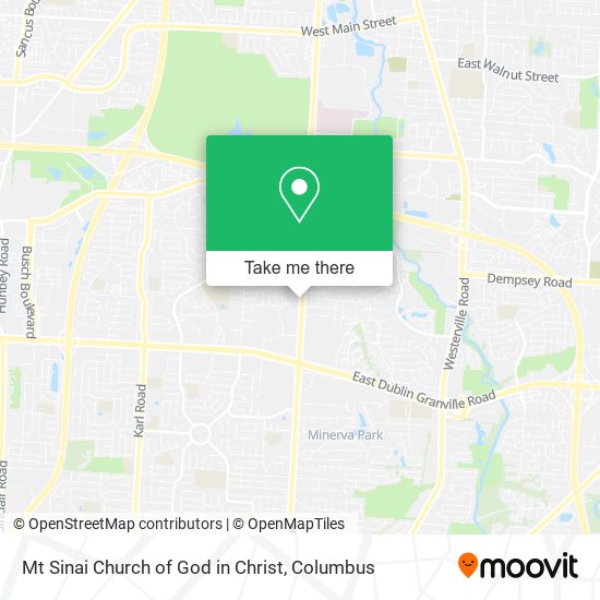 Mt Sinai Church of God in Christ map