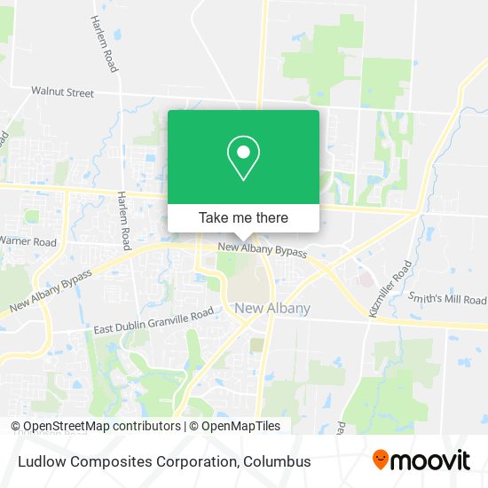 Mapa de Ludlow Composites Corporation