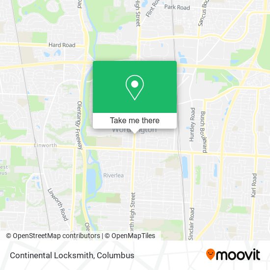 Continental Locksmith map