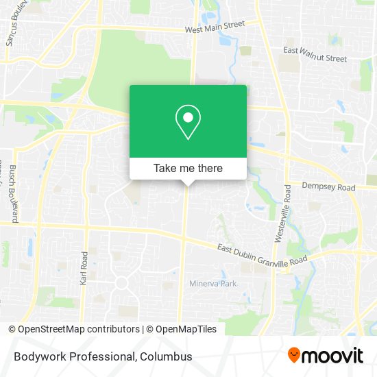 Bodywork Professional map