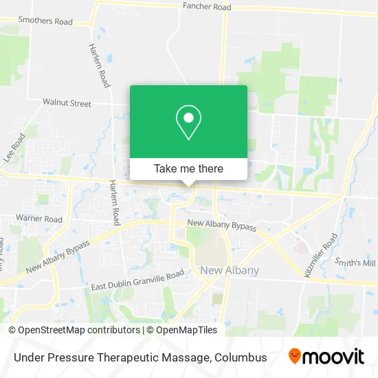 Mapa de Under Pressure Therapeutic Massage