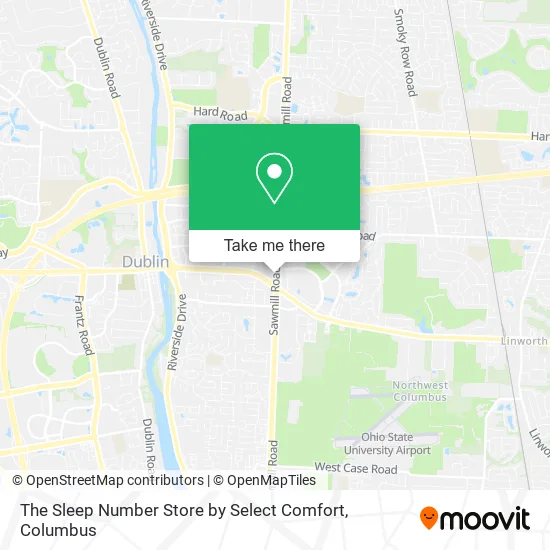 The Sleep Number Store by Select Comfort map