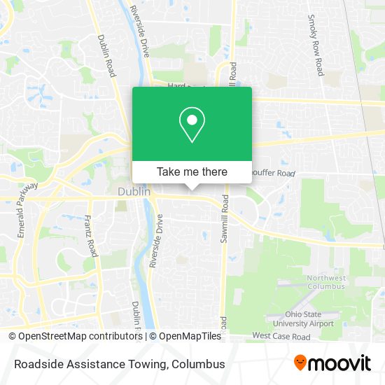 Roadside Assistance Towing map