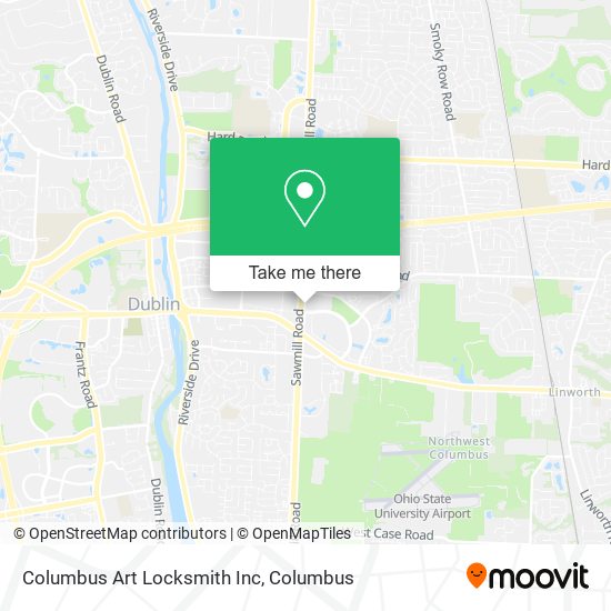 Mapa de Columbus Art Locksmith Inc