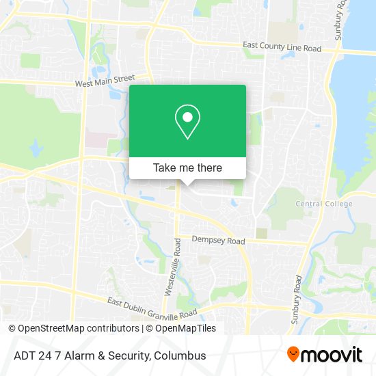 Mapa de ADT 24 7 Alarm & Security
