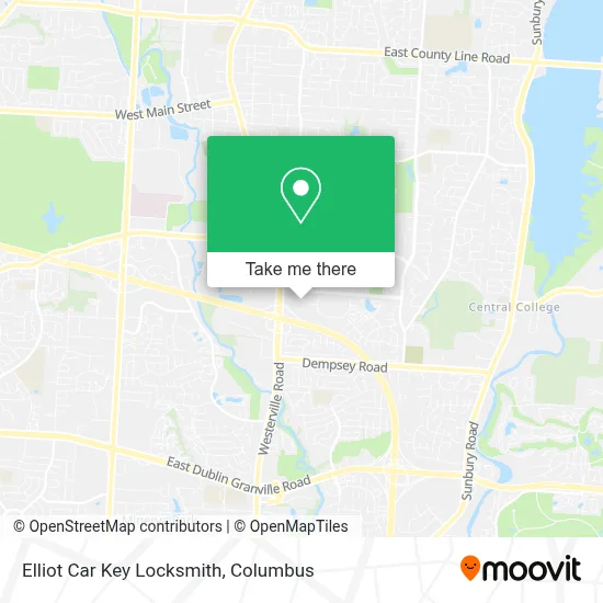 Elliot Car Key Locksmith map