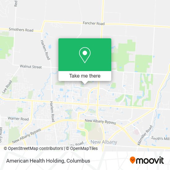 American Health Holding map