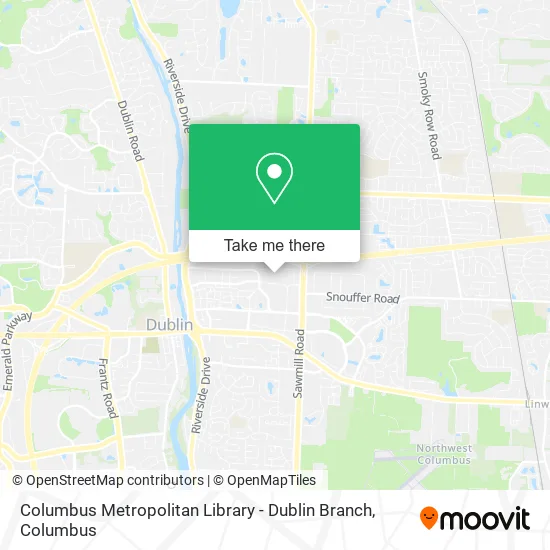 Columbus Metropolitan Library - Dublin Branch map