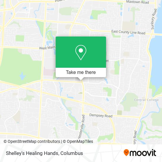 Shelley's Healing Hands map
