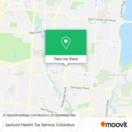Mapa de Jackson Hewitt Tax Service