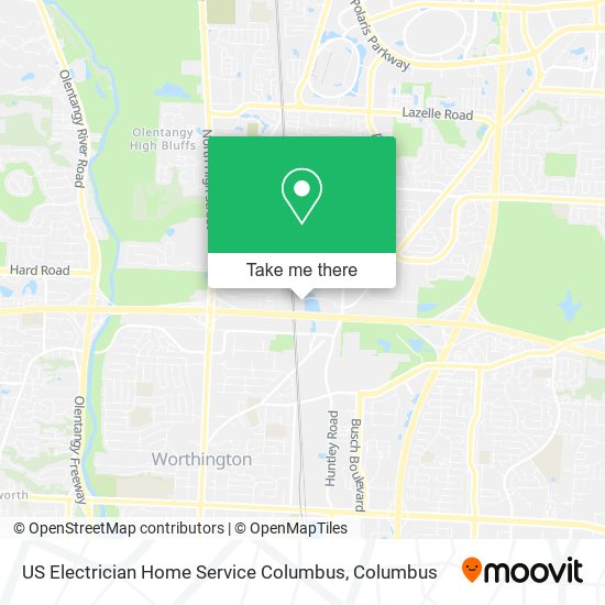 US Electrician Home Service Columbus map