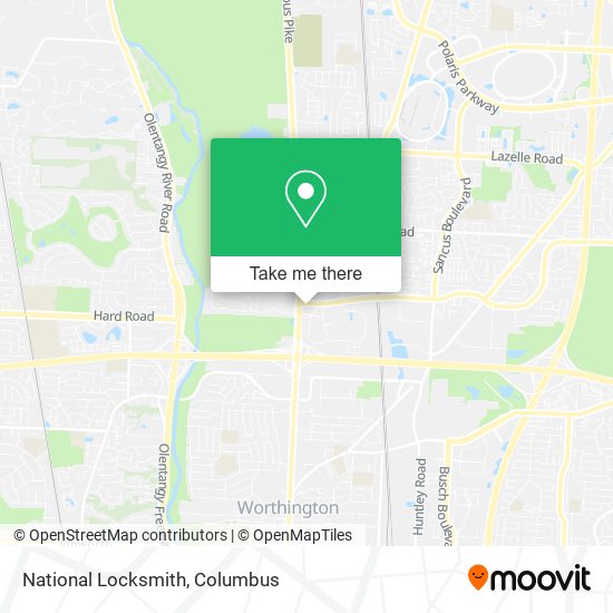 National Locksmith map