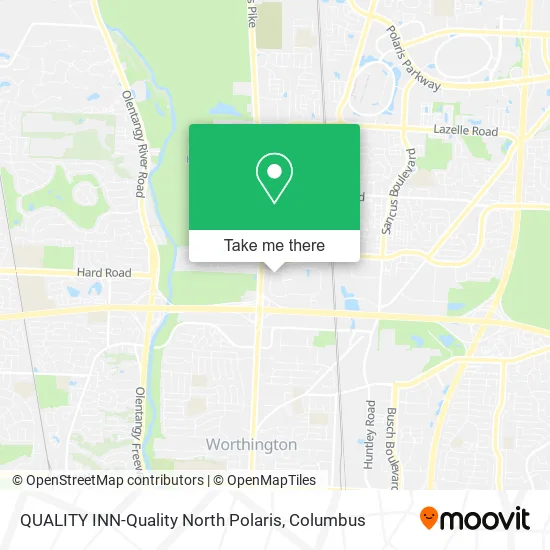 Mapa de QUALITY INN-Quality North Polaris