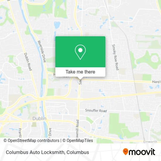 Columbus Auto Locksmith map