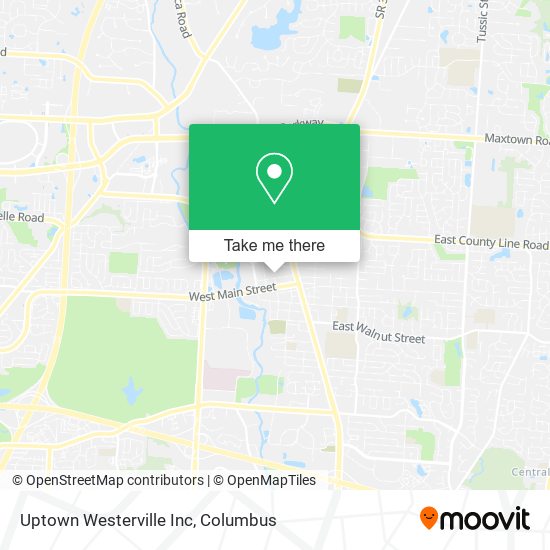 Uptown Westerville Inc map