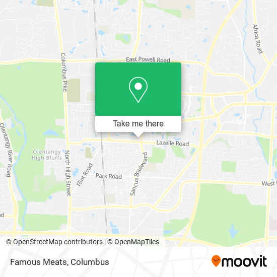Famous Meats map