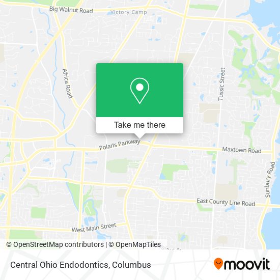 Central Ohio Endodontics map