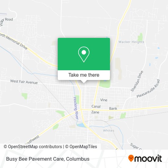 Busy Bee Pavement Care map