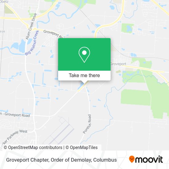 Groveport Chapter, Order of Demolay map