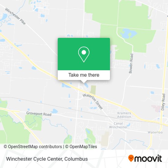 Mapa de Winchester Cycle Center